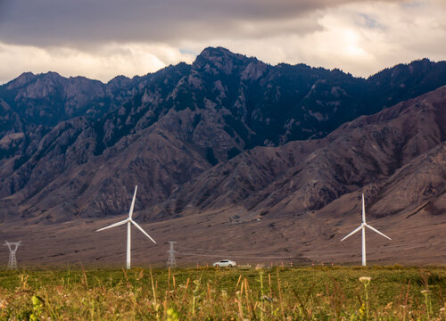 新疆风力发电风景