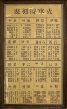 老上海火车时刻表