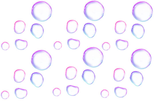 气泡彩色的水泡