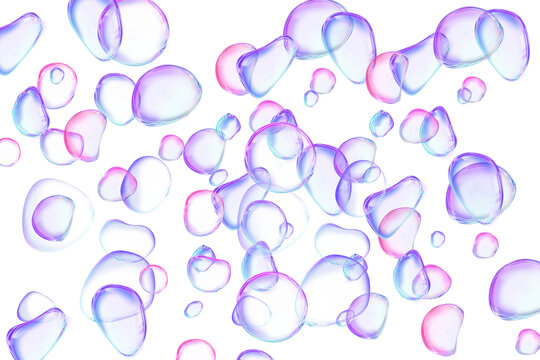 气泡彩色水泡泡泡背景