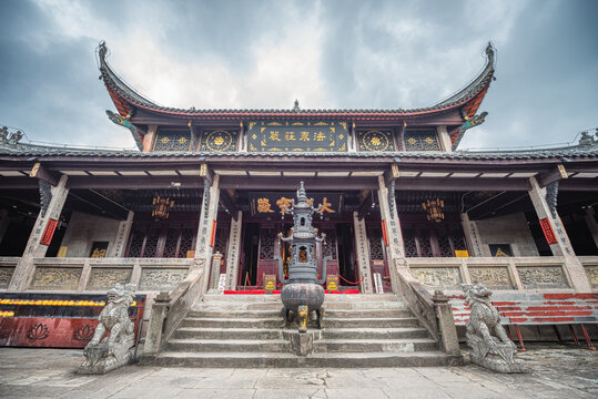 重庆华岩寺建筑景观风光