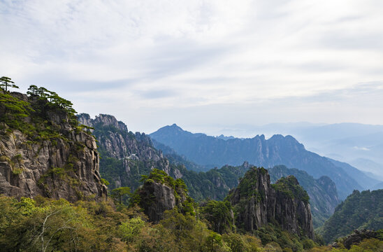 安徽黄山风景区自然风光