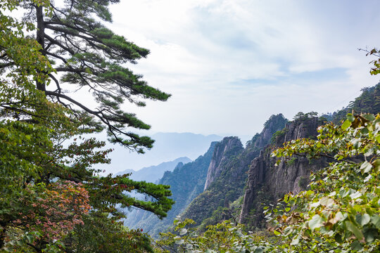 安徽黄山风景区自然风光