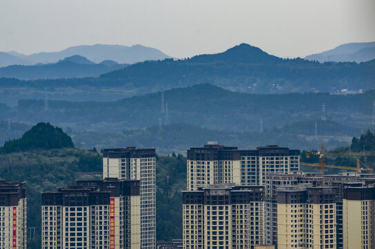 城市山峦建设生态