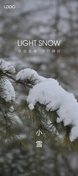 小雪大雪节气海报