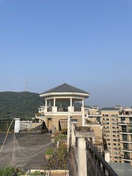 豪华洋房住宅露台造型设计建造