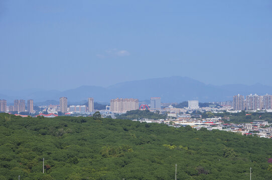 漳州荔枝海俯瞰风光