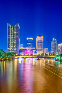 杭州京杭大运河夜景