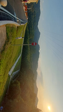 山景夕阳