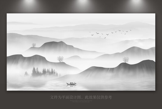 禅意山水画