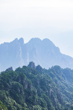 安徽黄山风景区自然风光