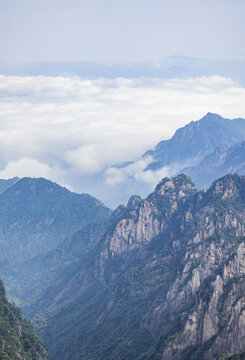 安徽黄山风景区自然风光