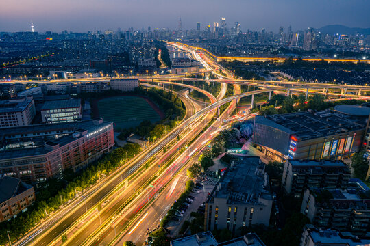 南京赛虹桥立交夜景