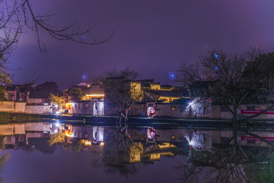 江南小镇夜景