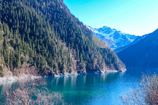 九寨沟长海冬景