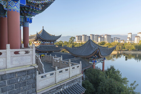 云南保山城市风景