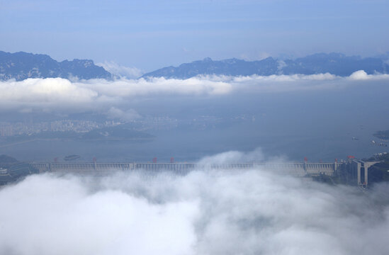 三峡大坝三峡全景图水利枢扭