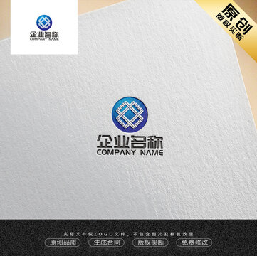 蓝色科技LOGO