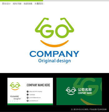 GO字母眼镜logo设计