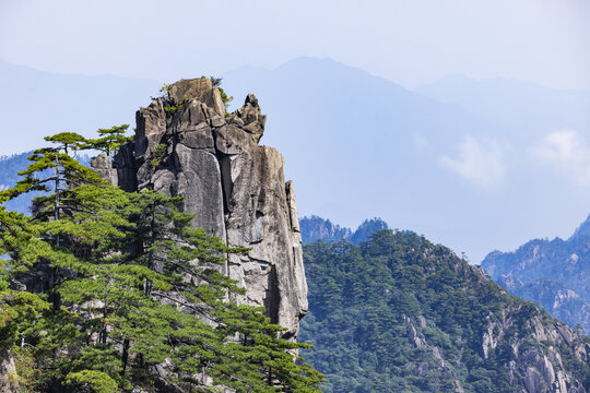 安徽黄山风景区自然风光