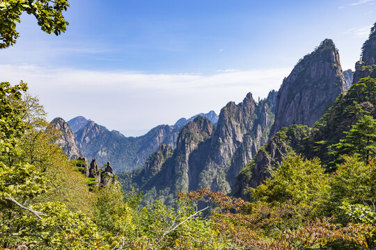 安徽黄山风景区自然风光