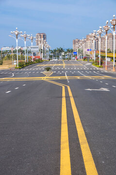 漳州蜈蚣山路道路景观