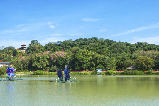 漳州南湖生态公园美图风光