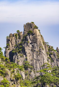 安徽黄山风景区自然风光