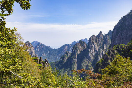 安徽黄山风景区自然风光