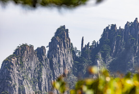 安徽黄山风景区自然风光