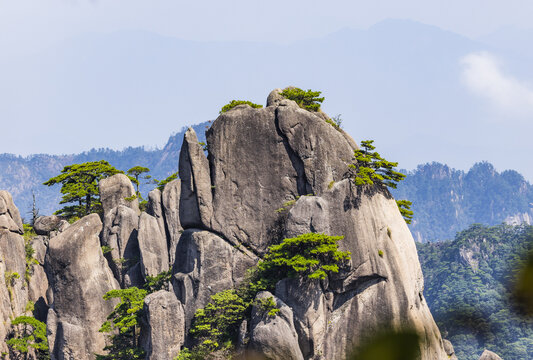 安徽黄山风景区自然风光