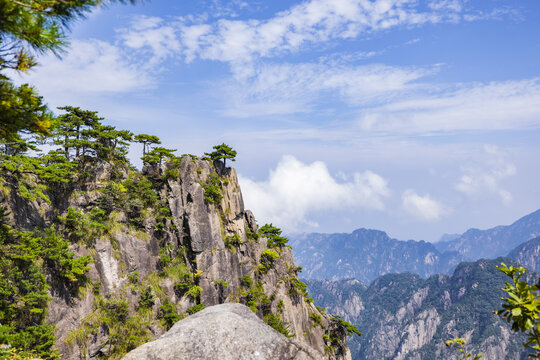 安徽黄山风景区自然风光