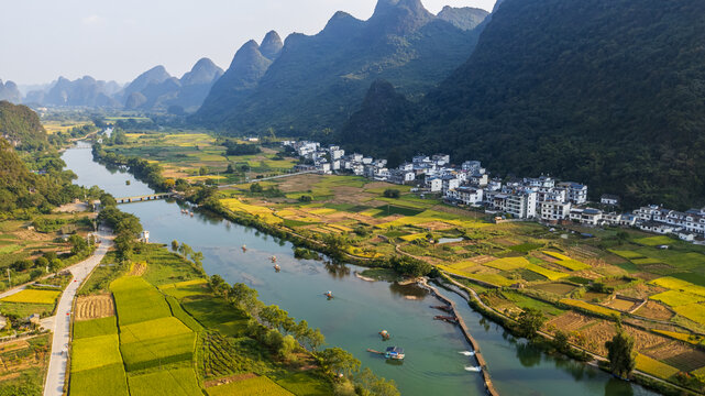 阳朔遇龙河