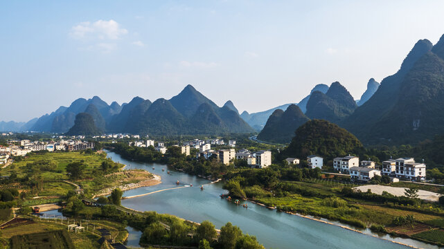 阳朔遇龙河