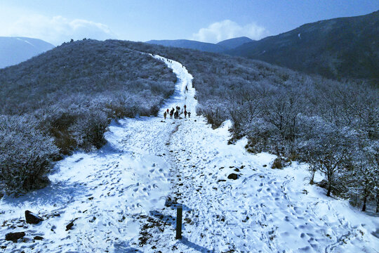 龙王山雪景