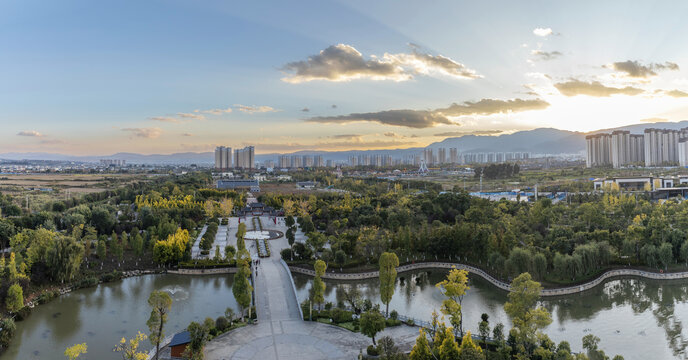 云南保山城市风景