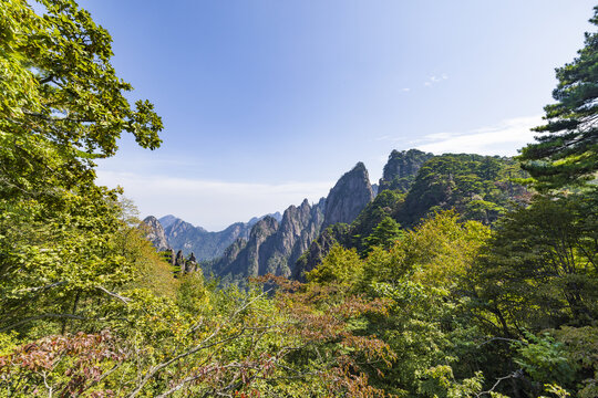 安徽黄山风景区自然风光