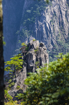 安徽黄山风景区自然风光