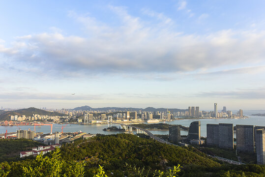 厦门海上城市风光