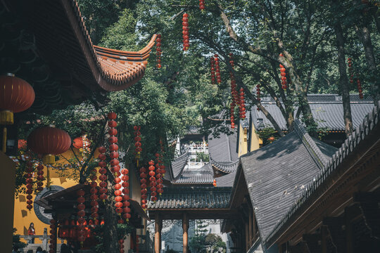 传统建筑春节摄影