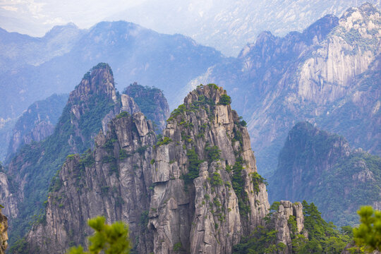 安徽黄山风景区自然风光