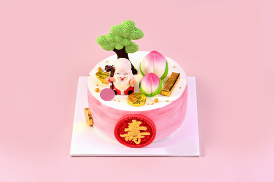 寿桃生日蛋糕