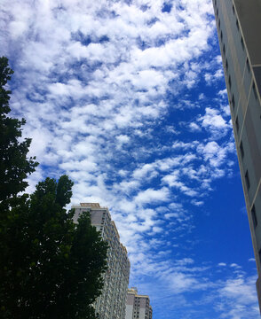 蓝天白云天空风景