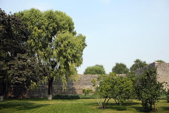 绿树掩映的古城墙