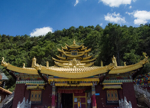 藏族建筑摄影全景