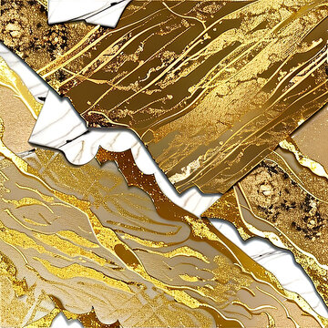 金色金属抽象背景