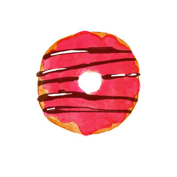 红色甜甜圈