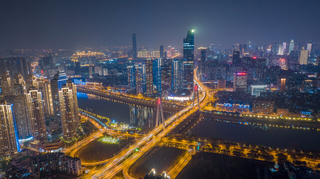 武汉汉江夜景