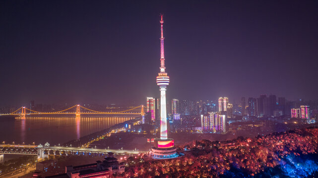 武汉龟山电视塔夜景