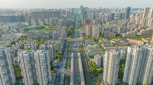 武汉关山大道大景